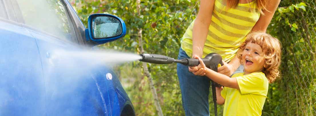 Lavado a presión para el coche o autolavado