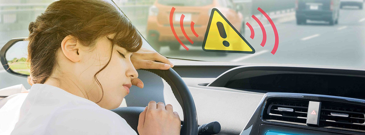 conductora dormida al volante