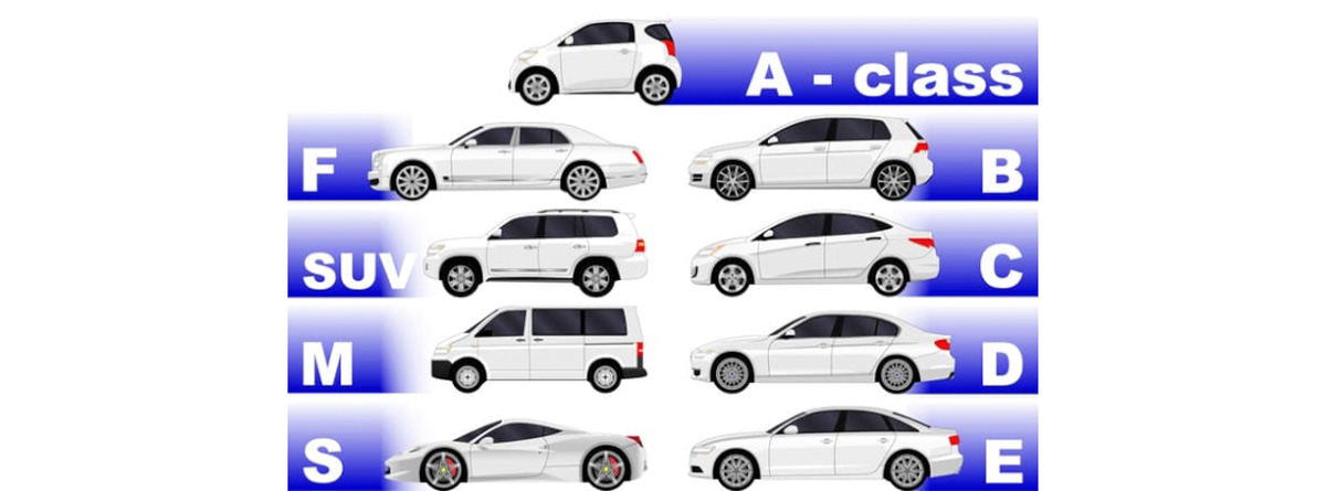 Guía de medidas de coches por segmento