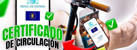 Certificado de circulación para patinete eléctrico
