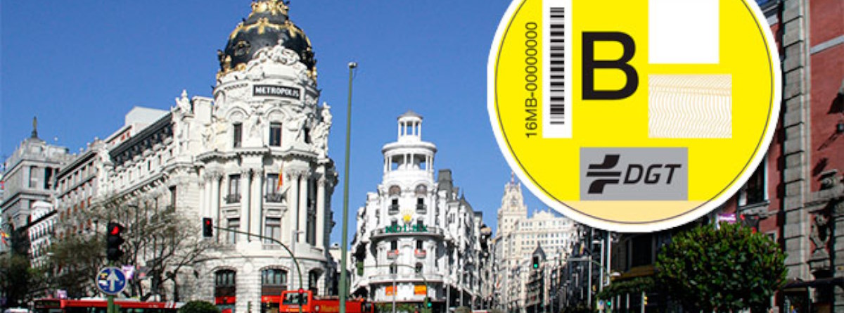 Etiqueta B en Madrid: Restricciones, zonas y multas