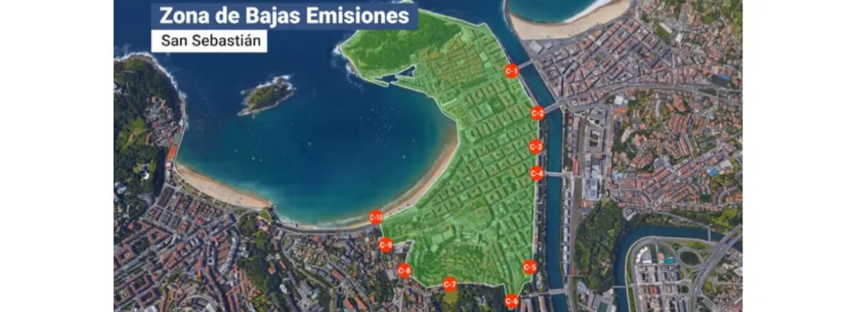 Zona de Bajas Emisiones (ZBE) en San Sebastián